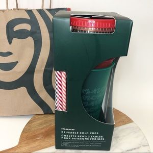 Starbucks Christmas Holiday Reusable Cold Cups 2019
